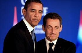 Sarkozy e Obama: Netanyahu mente